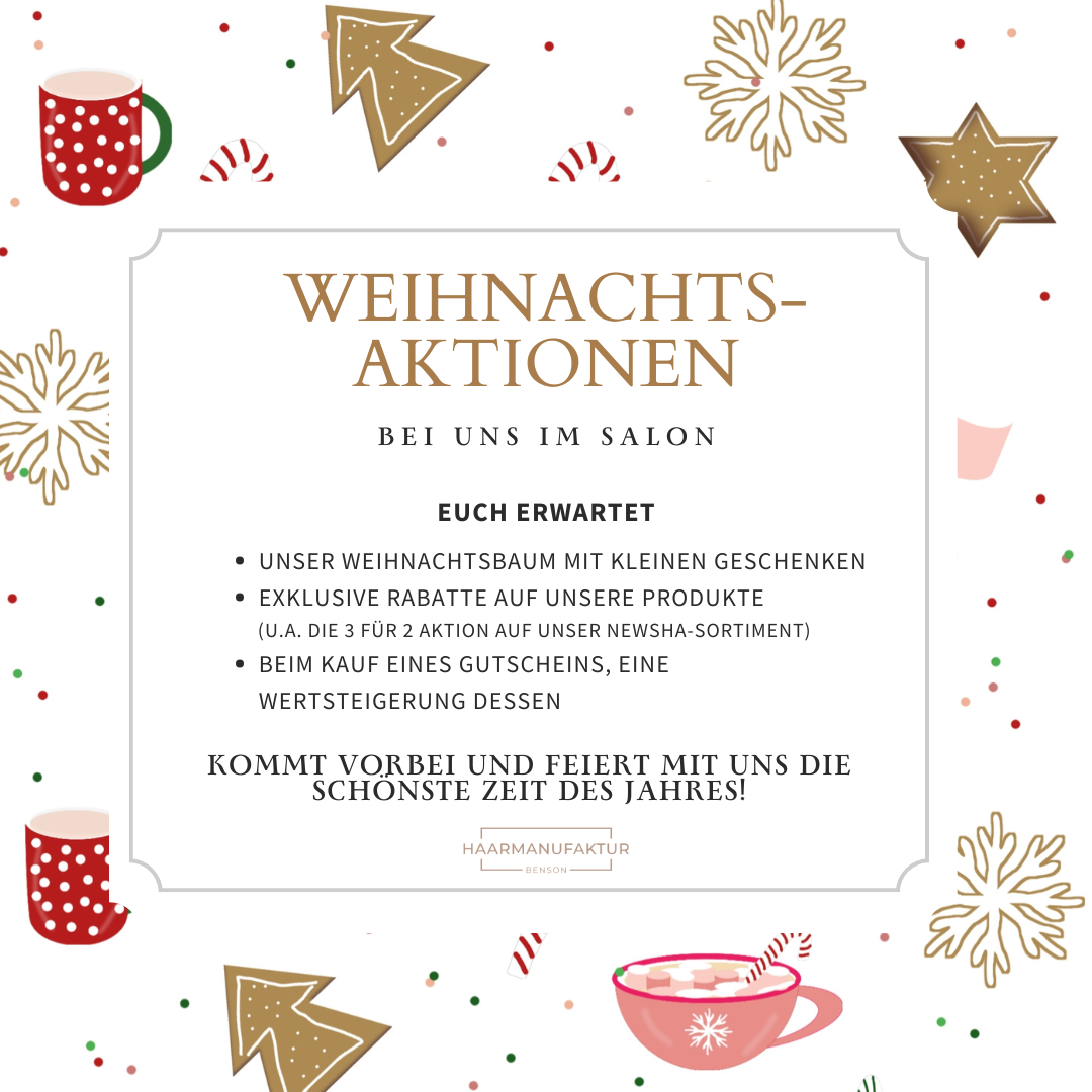 Weihnachtszauber bei uns im Salon